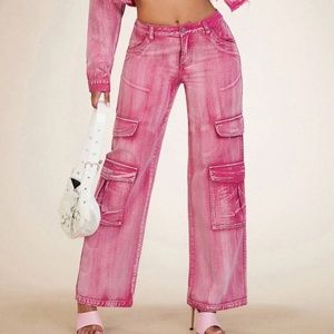 Mineral Wash Cargo Lounge Pants Jeans
